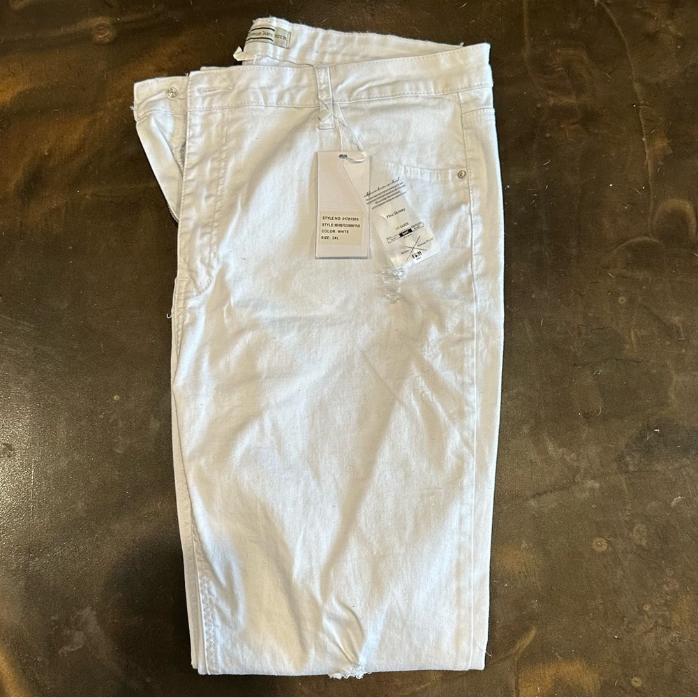 Chic Soul - White Skinny Jeans 3XL